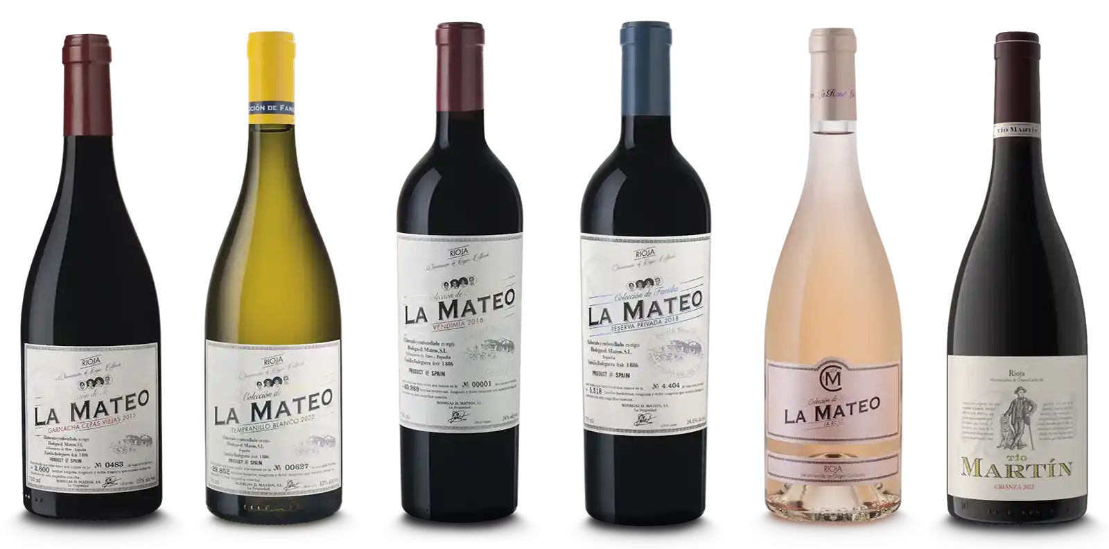 Colecciones de vinos La Mateo + Tío Martín